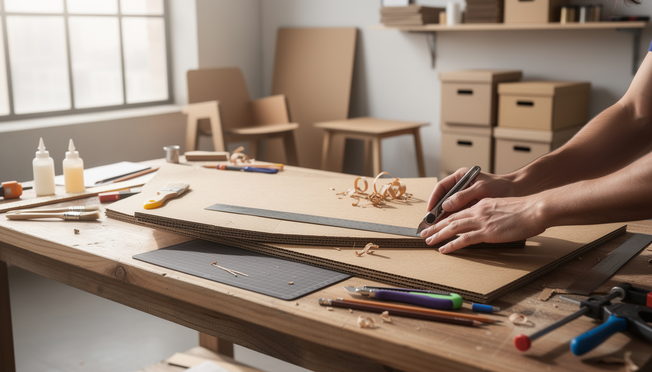 découvrez notre formation en meubles en carton pour apprendre à débuter et maîtriser toutes les techniques, de la conception à la réalisation, et créez des meubles uniques et écoresponsables.